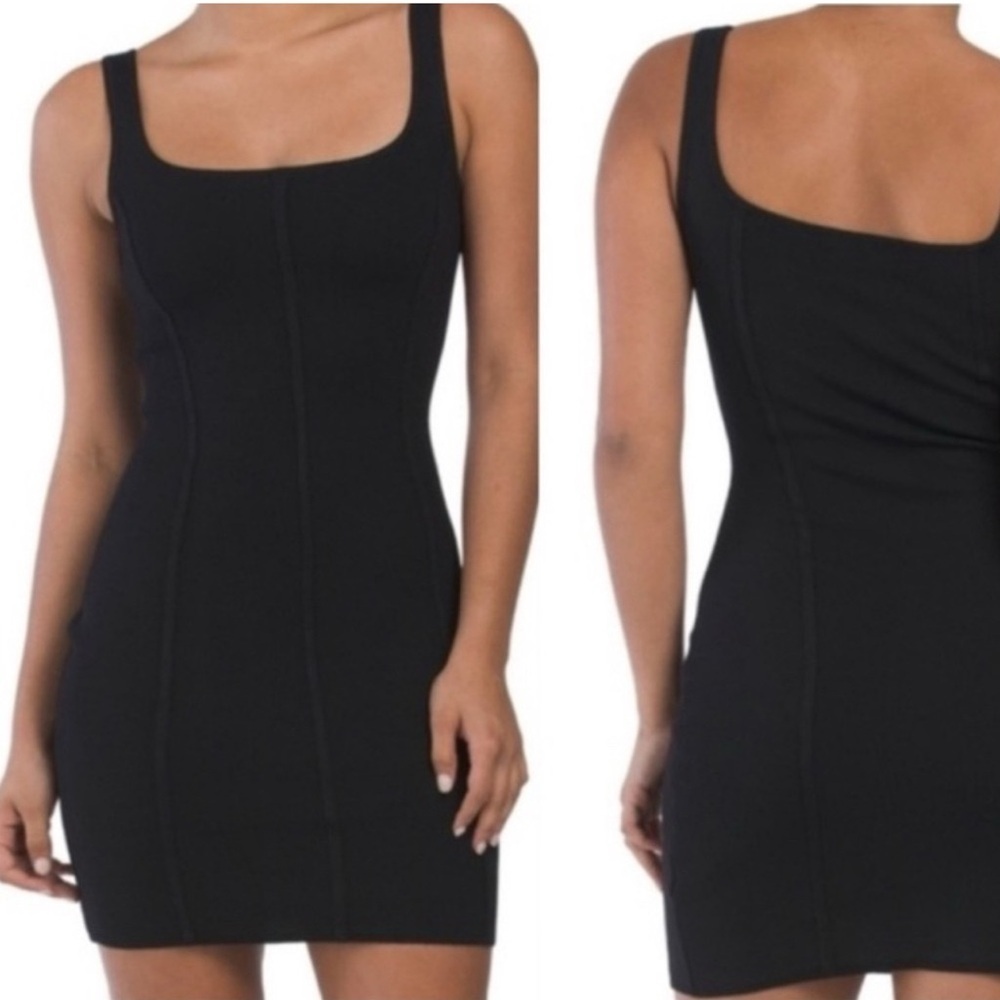 House Of Harlow 1960 Rayon Blend Sleeveless Bodycon Mini Dress Size M Edgy Sleek